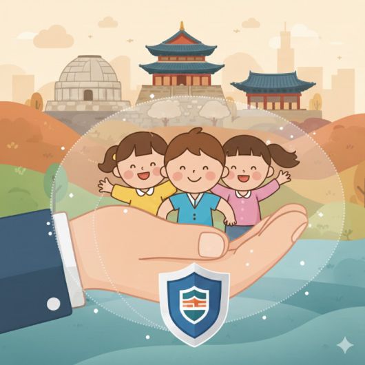 아동 보호 이미지. AI 생성 이미지