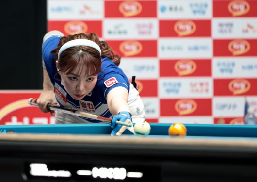 강적 스롱 피아비를 꺾은 김예은. PBA