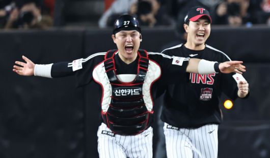 LG 우승 포수 박동원. 연합뉴스