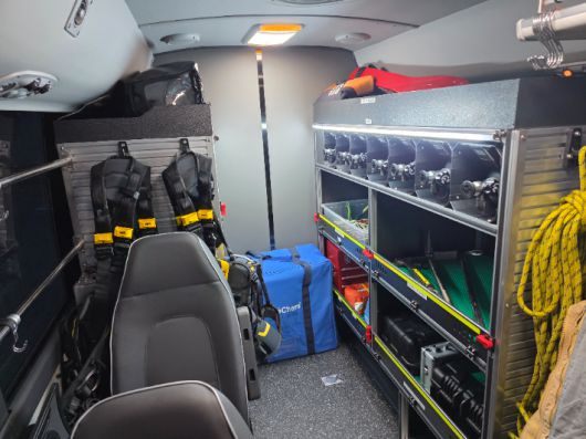 구조버스 내부 모습. 전북소방본부 제공