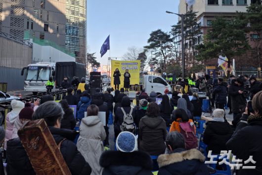 이날 연대발언자로는 김민문정 한국여성단체연합 상임대표, 김은정 NCCK 여성위원회 위원장, 박신자 한국천주교 여자수도회 장상연합회 JPIC분과 위원장, 김영환 민족문제연구소 대회협력실장이 참여했다. 자료사진
