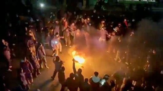 이란 테헤란 도심에서 열린 반정부 시위. 연합뉴스