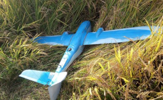 북한이 주장한 개성시 장풍군에 추락된 한국 무인기. 연합뉴스