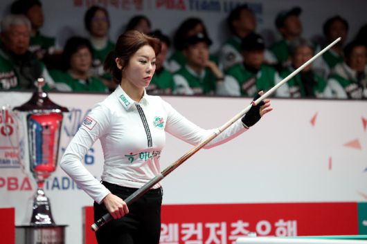 하나카드 여자 에이스 김가영. PBA