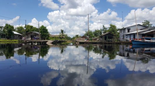 인도네시아 서부 칼리만탄강 풍경. 전영욱 선교사 제공