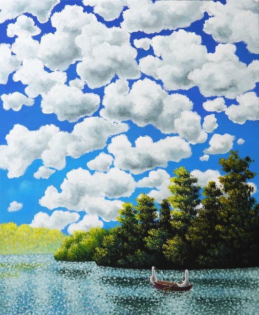 자유의 천하5 (2025)  acrylic on canvas  72.7 × 90.9cm