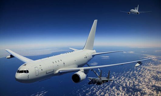 미국 보잉이 만든 KC-46A에 한국 공군 표식을 붙인 상상도. 보잉 제공