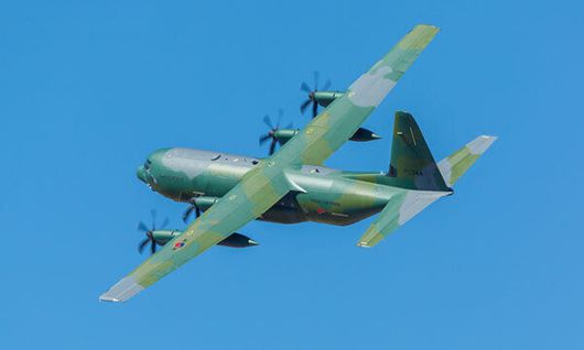 공군 C-130J 수송기가 선회비행을 하고 있다. 세계일보 자료사진