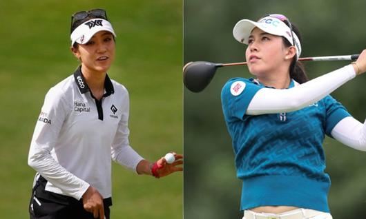 리디아 고(왼쪽)와 아타야 티띠꾼.