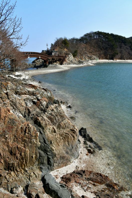 개미허리 아치교로 돌아오는 바닷길