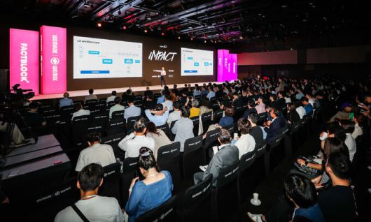 5일 서울 중구 신라호텔에서 ‘코리아블록체인위크(KBW)2023 임팩트(IMPACT)’ 행사가 진행되고 있다. 팩트블록 제공