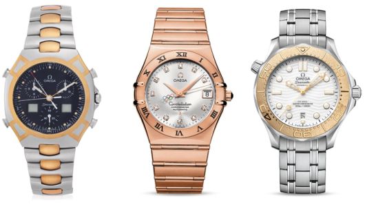 오메가(Omega) '1988 서울 올림픽'(왼쪽), '2008 베이징 올림픽'(가운데), '2024 파리 올림픽' 에디션.