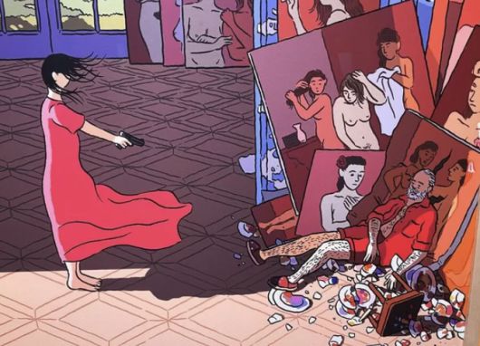 일리야 밀스타인의 작품 ‘뮤즈의 복수’. 하림 인스타그램 캡처