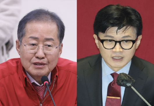 (왼쪽부터) 홍준표 대구시장, 한동훈 국민의힘 비상대책위원장. 연합뉴스