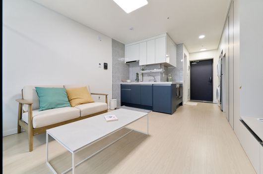 삼성 희망디딤돌 대전센터 내 자립준비 청년들을 위한 내부 주거공간. 삼성전자 제공