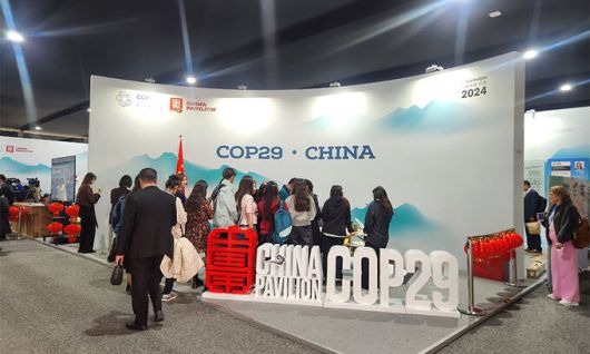 중국 부스 모습. 바쿠(아제르바이잔)=조희연 기자