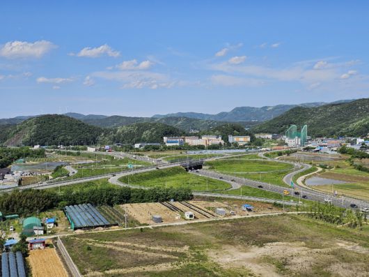 천북면 신당교차로 전경 .경주시 제공