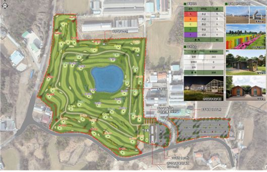 충북 도립 파크골프장 조성 계획안. 충북도 제공