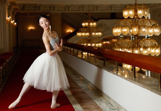 유니버설아트센터에서 9일 오전 클래스를 마친 이유림 무용수가 포즈를 취하고 있다. 최상수 기자