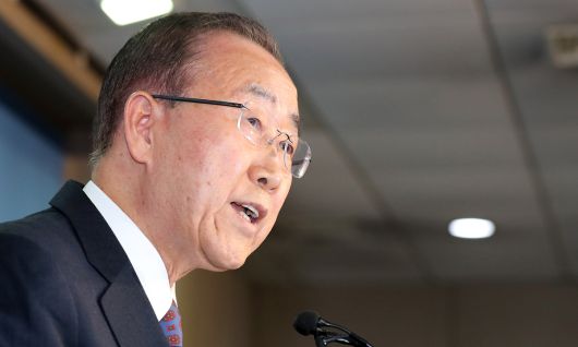 지난 2017년 2월 1일 반기문 전 유엔사무총장이 서울 여의도 국회 정론관에서 대선 불출마 기자회견을 하고 있다. 연합뉴스