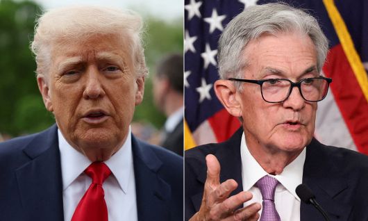 도널드 트럼프 미국 대통령(왼쪽), 제롬 파월 미 연방준비제도 의장. 로이터연합뉴스