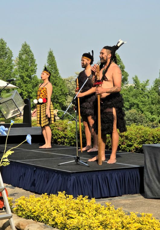 뉴질랜드 와인 페스티벌 공연팀. 최현태 기자