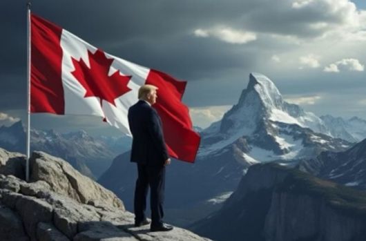 도널드 트럼프 미국 대통령이 캐나다를 “미국의 51번째 주”라고 부르며 SNS에 올린 게시물. 광활한 캐나다 영토에 대한 트럼프의 야심을 잘 보여준다. SNS 캡처