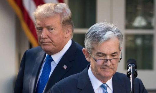 미국의 도널드 트럼프 대통령(왼쪽)과 연방준비제도(연준·Fed)의 제롬 파월 의장. 게티이미지 제공