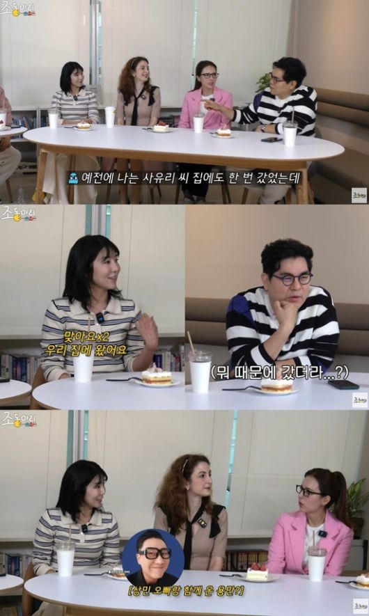 사유리가 과거 이상민과 가상 결혼 프로그램으로 함께 한 인연을 언급했다.  유튜브 채널 ‘조동아리’ 캡처