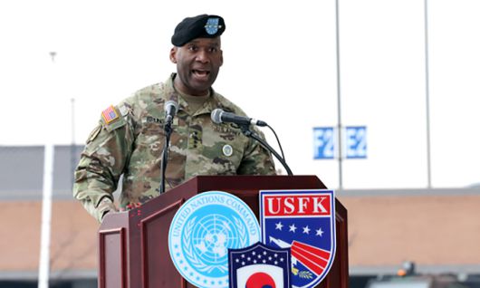 제이비어 브런슨 주한미군 사령관 겸 한미연합군사령부 사령관(미 육군 대장). 세계일보 자료사진