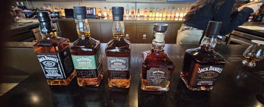 '잭 다니엘스(Jack Daniel's)'의 주요 제품. 박윤희 기자