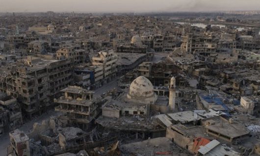 전투로 폐허가 된 이라크 제2의 도시 모술