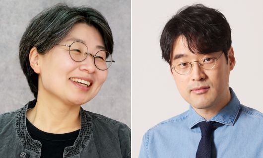 김보영 작가(왼쪽), 배명훈 작가.