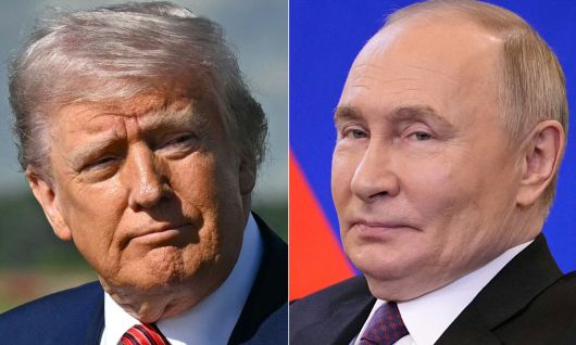 도널드 트럼프 미국 대통령(왼쪽), 블라디미르 푸틴 러시아 대통령. AFP연합뉴스