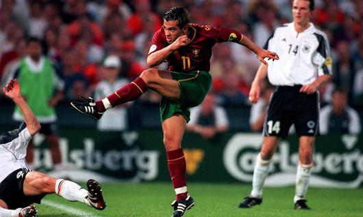 세르지우 콘세이상이 유로 2000 독일전에서 득점을 올리는 장면. 뮌헨=AP연합뉴스