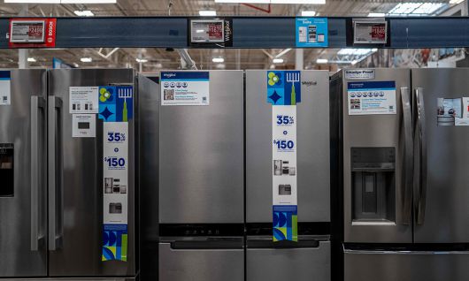 미국의 한 가전제품 판매점에 냉장고들이 진열돼 있다. AFP연합뉴스