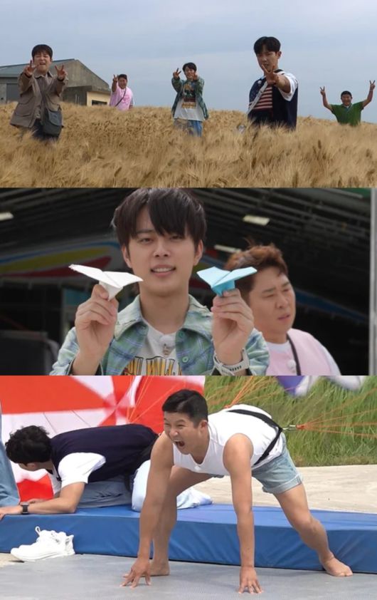 1박 2일 멤버들이 비박 레이스를 시작한다. KBS2 '1박 2일' 제공.