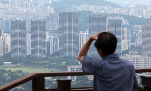 서울 남산에서 바라본 서울 아파트의 모습. 뉴시스