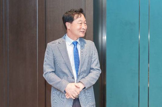 정원호 월성원자력본부장이 인사말을 하고 있다. 월성본부 제공