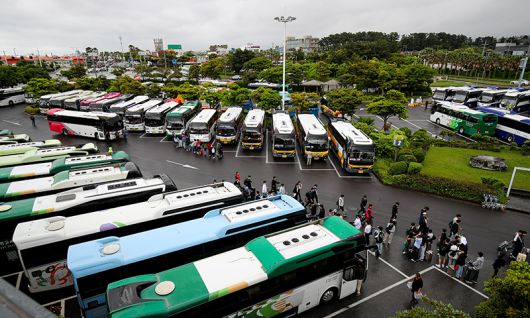 제주 찾은 수학여행단. 제주=뉴시스
