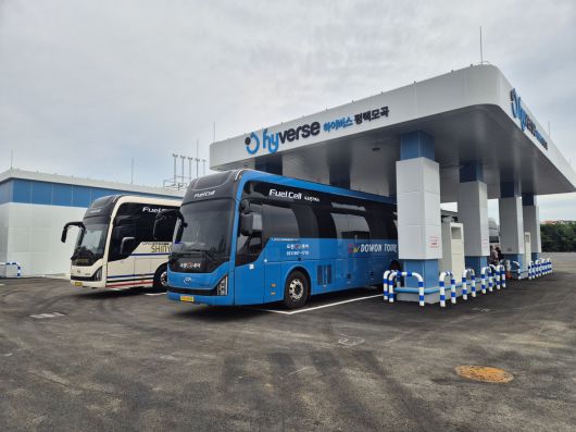 평택시 모곡에 건설된 상업용 수소차 충전소