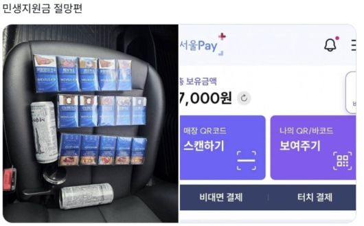 소셜미디어에 '민생지원금 절망편'이라는 제목으로 올라온 게시물. X(엑스) 갈무리