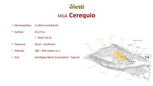 체레퀴오 MGA 특징. 비에티