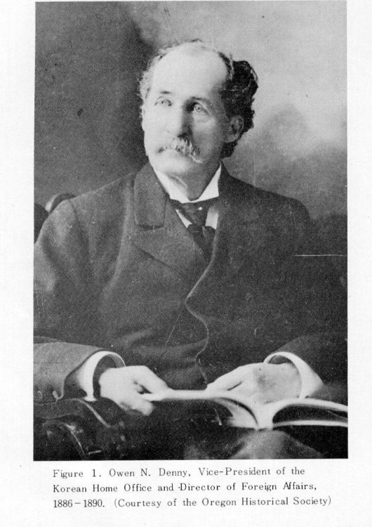 고종의 외교 고문이었던 미국인 오언 니커슨 데니. 사진= 국사편찬위원회 한국사데이터베이스