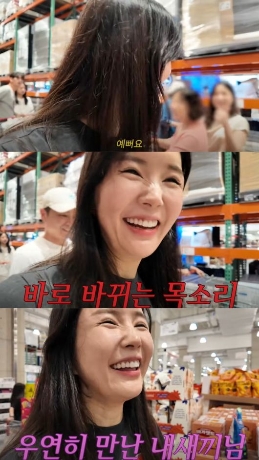 대형마트에서 장을 보는 장영란. 유튜브 채널 'A급 장영란' 영상 캡처