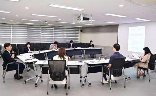 정의관 단장 주재로 TF팀 회의가 열리고 있다. 대구 동구 제공