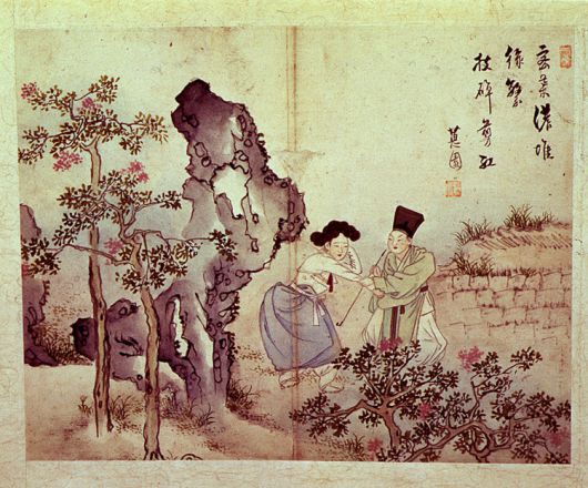 ‘신윤복필 풍속도 화첩’ 속 ‘소년전홍’.