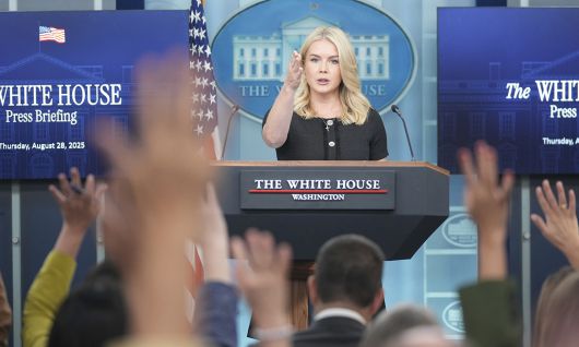 캐롤라인 레빗 백악관 대변인. AP연합뉴스