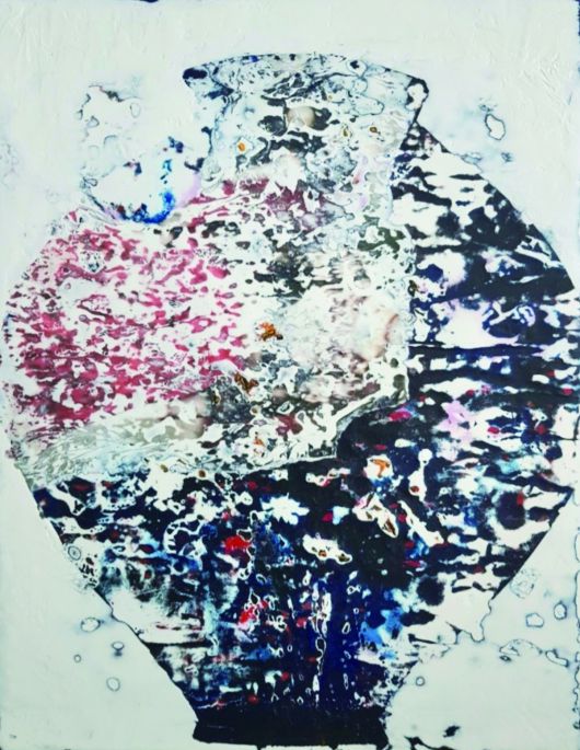 Containing  050724    49.0cm X 53.0cm  Mixed Media on Canvas 2024