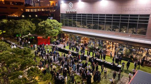 지난해 파라다이스 호텔 부산 본관 야외가든에서 열린 부산국제영화제 저녁 만찬. 파라다이스 호텔 제공